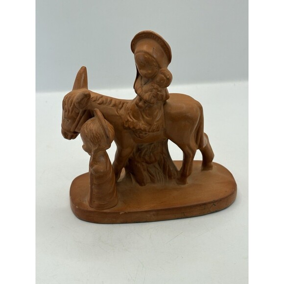 Vintage Christmas Holy Family Figurine 5x4.5 Terracotta Jim Marvin Taiwan - Picture 1 of 6